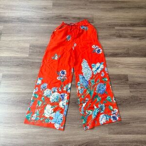 Cara Cara Orange Floral Drawstring Pants